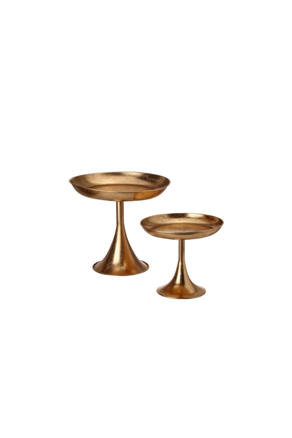 Gold Pedestal Plate