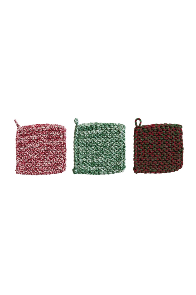 Cozy Cottage Holiday Pot Holders