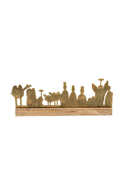 Golden Nativity Scene