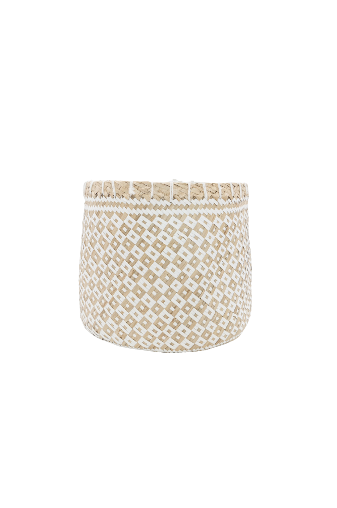 Patterned Woven Basket