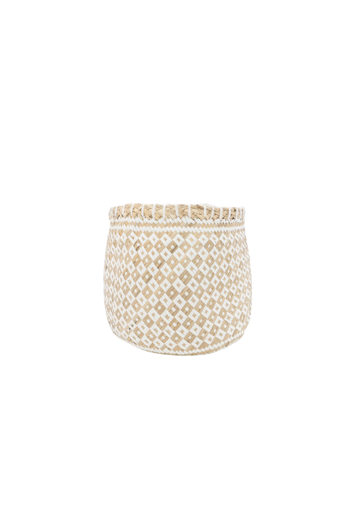 Patterned Woven Basket