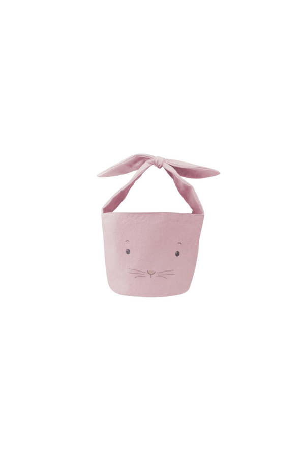 Bunny Basket - Pink + Cream