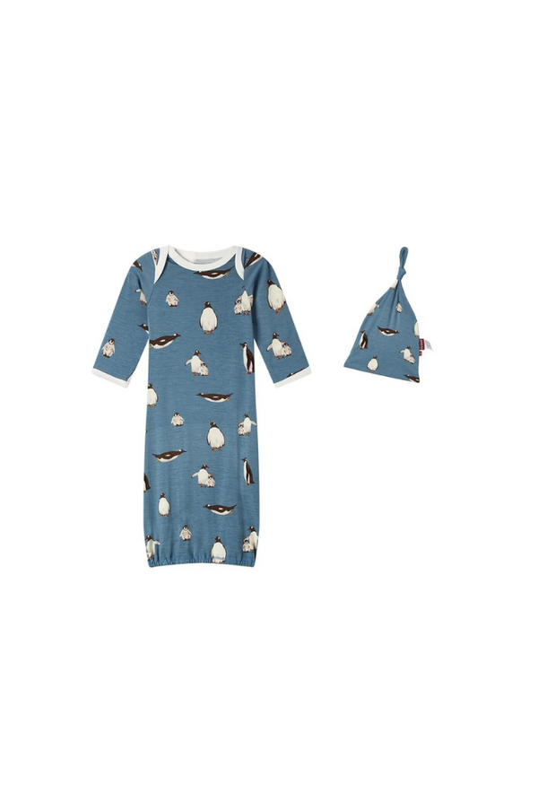 Penguin Gown & Hat 0-3 Months