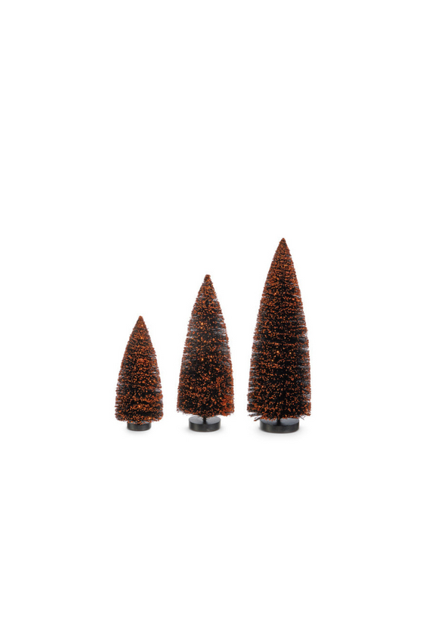 Halloween Flocked Bottle Brush Tree