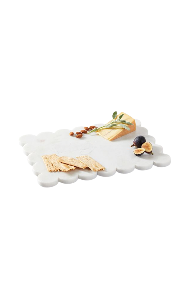 Scalloped Marble Cheese Board