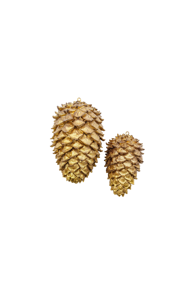 Golden Pinecone Decor