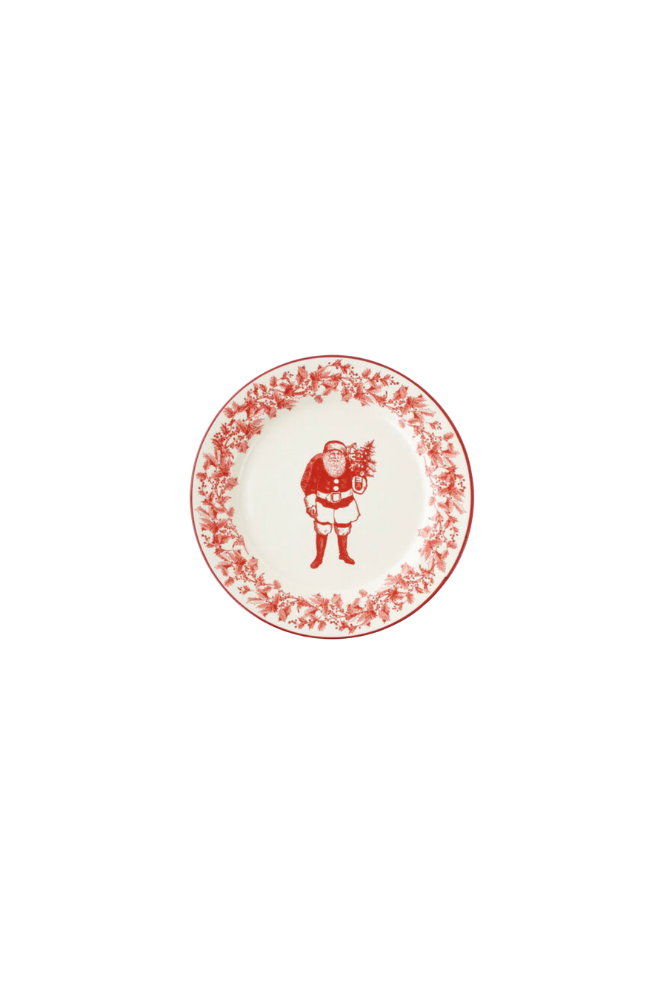 Yuletide Santa Melamine Plate and Platter