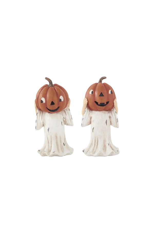 Jack O Lantern Head Ghost Figure