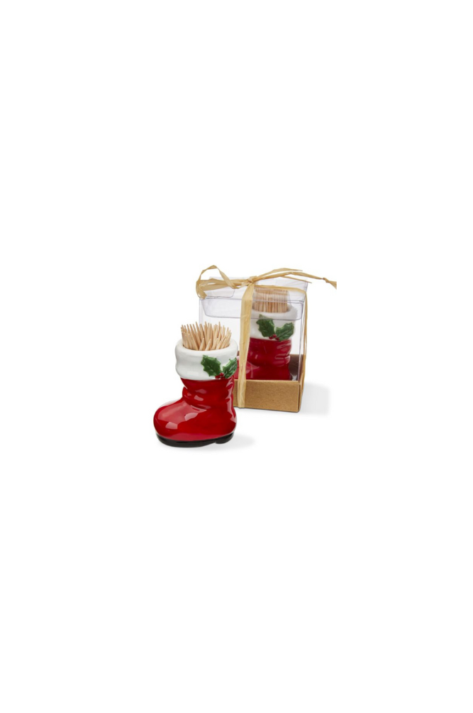 Santa Boot Toothpick Holder