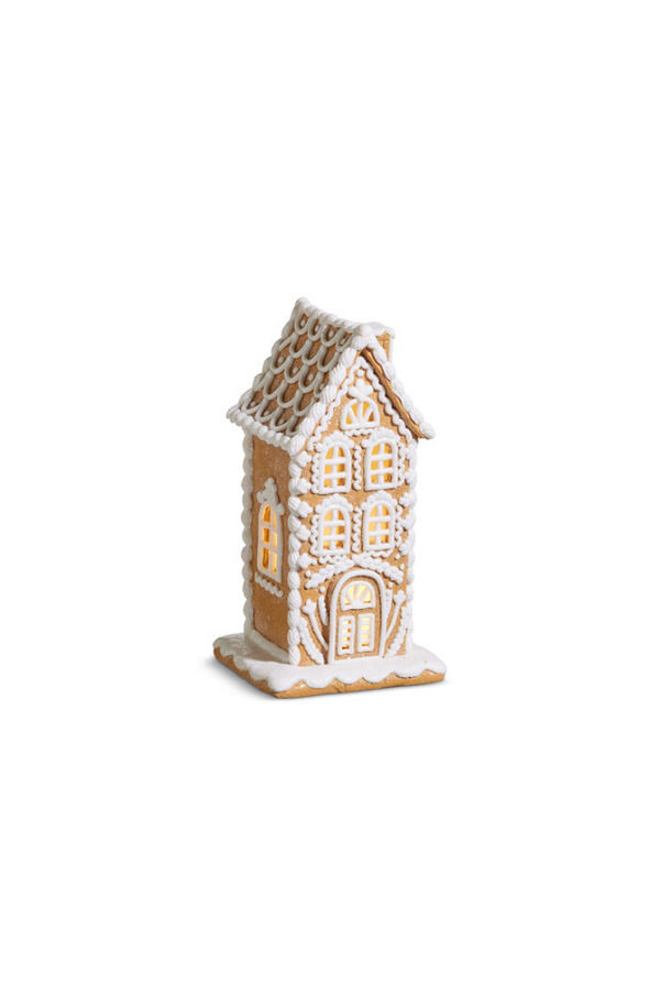 10" Lighted Gingerbread House