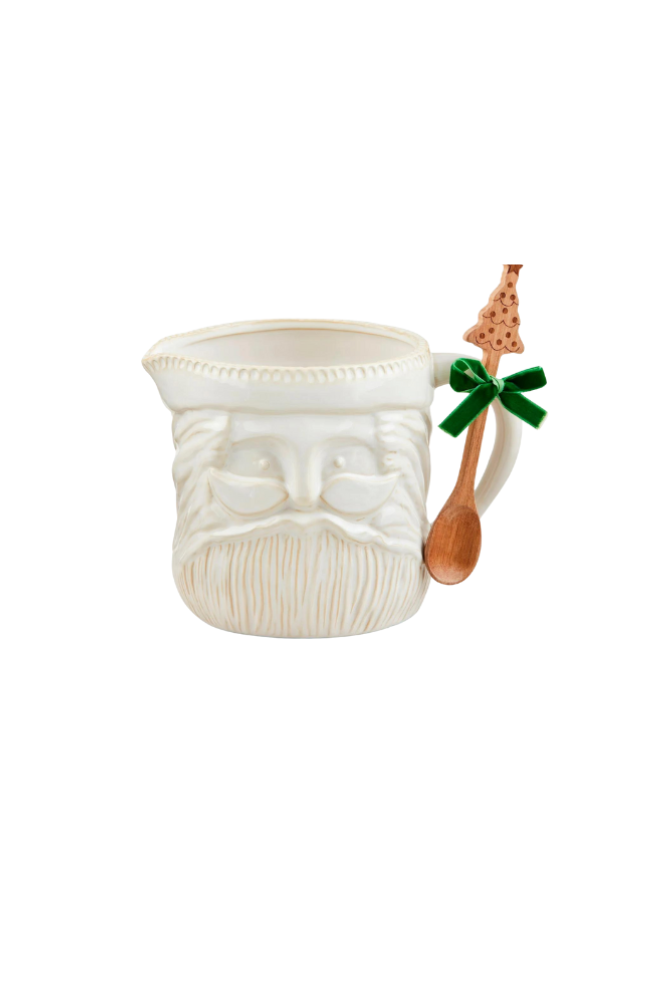 White Santa Pitcher