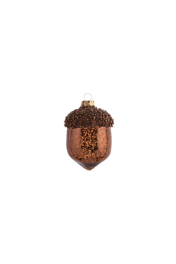 Acorn Beaded Glass Ornament