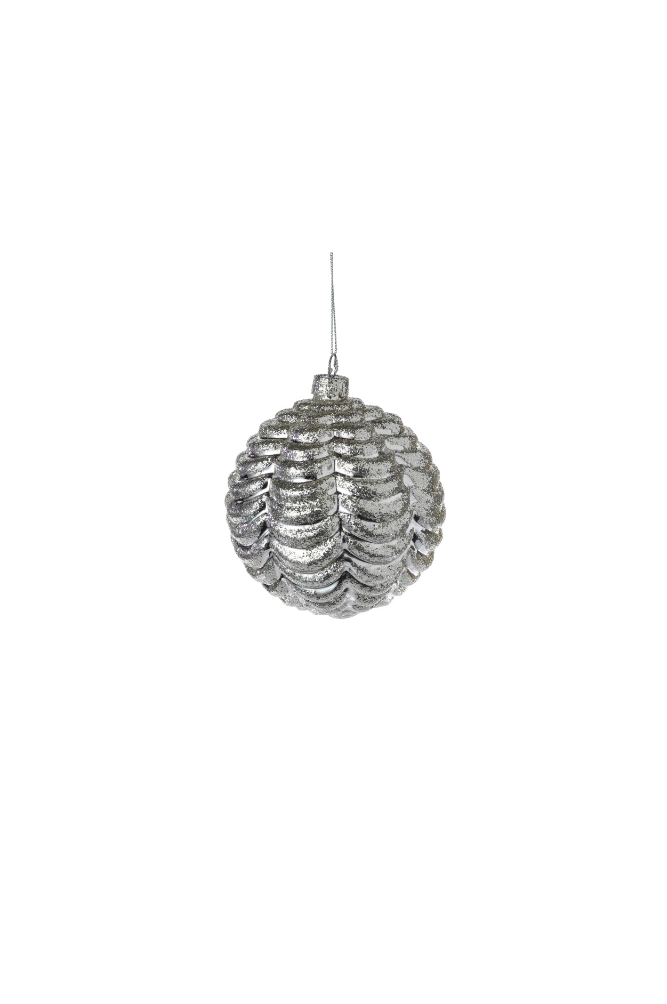 Silver Ripple Ornament