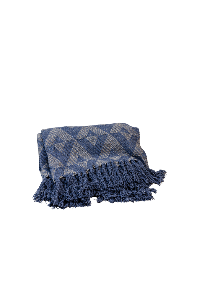 Triangle Blue Throw