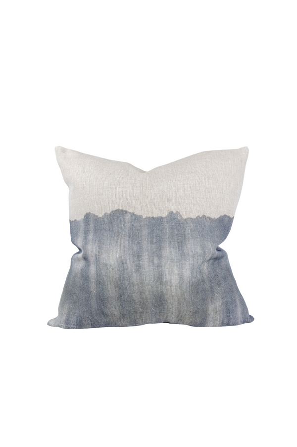 Cora Watercolor Blue Pillow