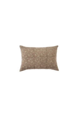 Hellebore Linen Lumbar Pillow