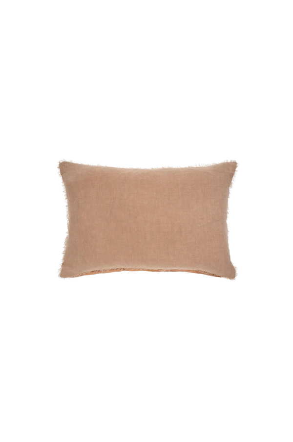 Lina Linen Peony Lumbar Pillow