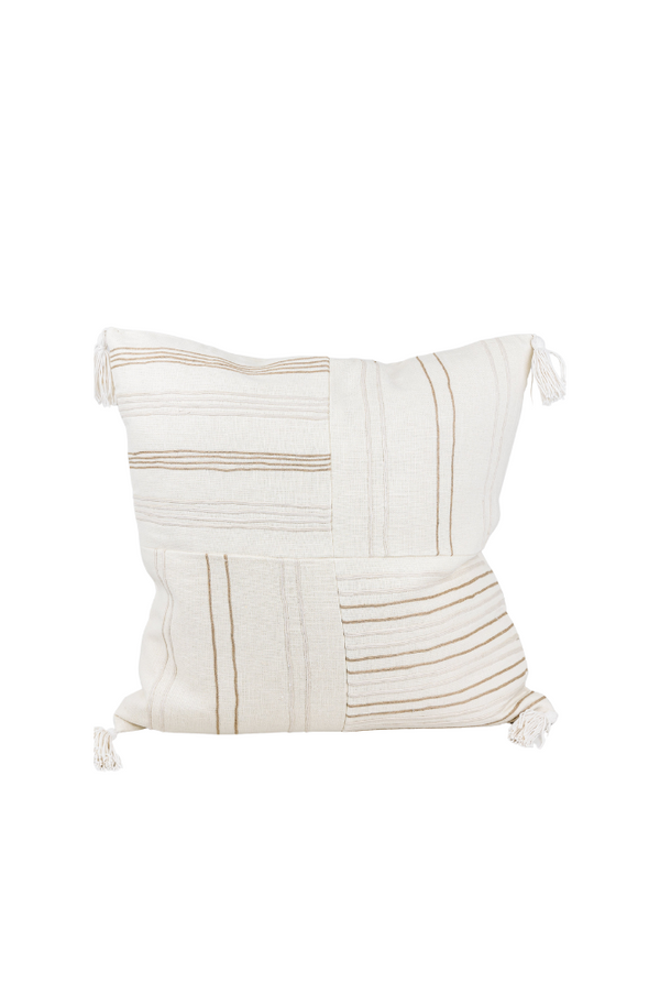 Ava Ivory Stripe Pillow FINAL SALE