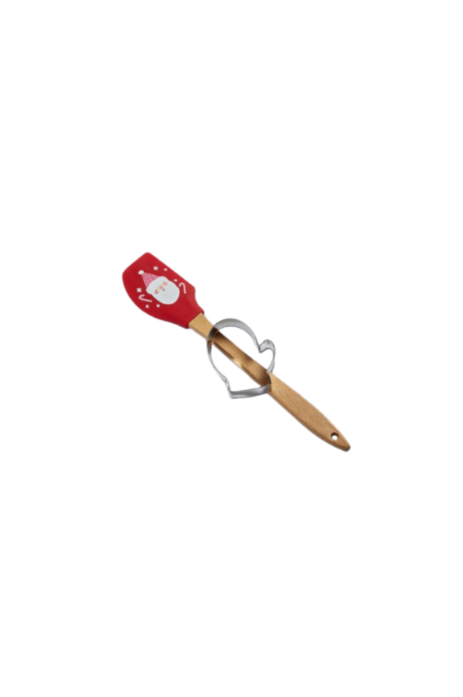 Santa Spatula & Cookie Cutter