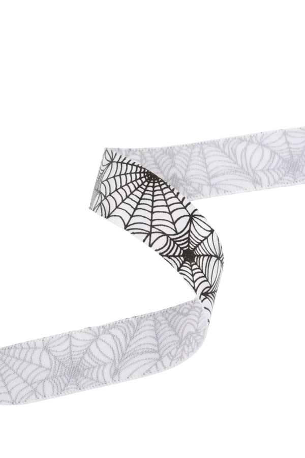 White Spider Web Ribbon