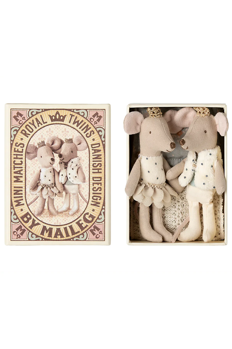 Maileg Royal Twins in Matchbox