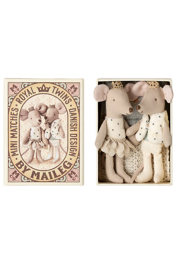 Maileg Royal Twin Mice Little Sister & Brother