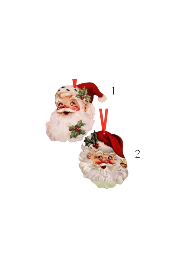 Metal Santa Ornament