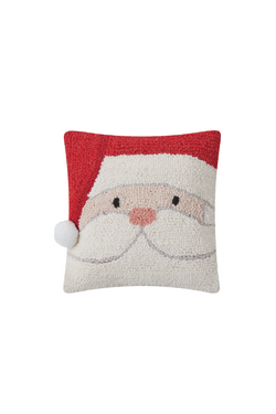 Santa Hook Pillow with Pom