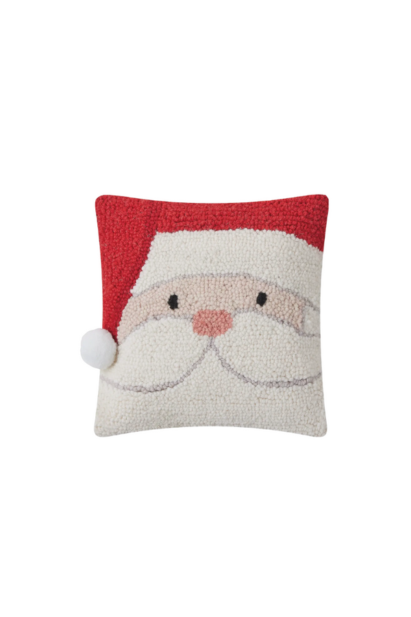 Santa Hook Pillow with Pom