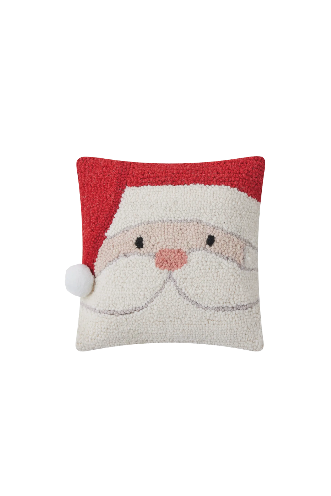 Santa Hook Pillow with Pom