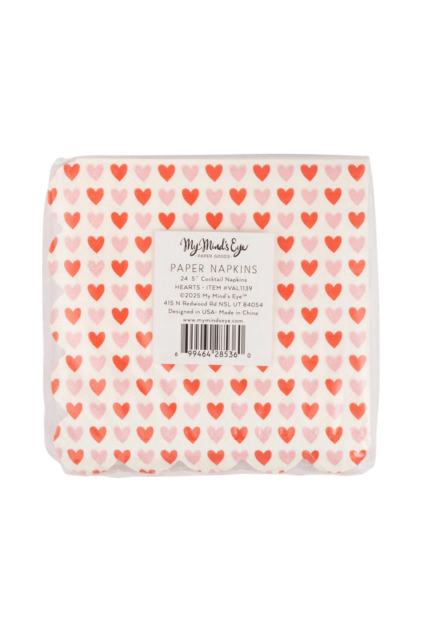 Scalloped Heart Napkins