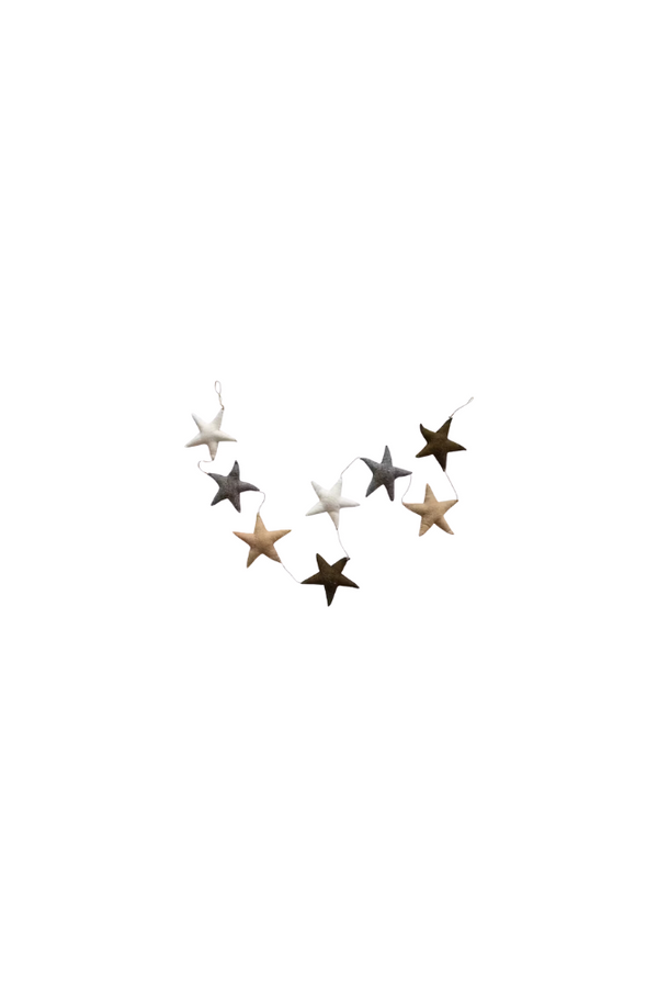 Wool Felt Star Garland