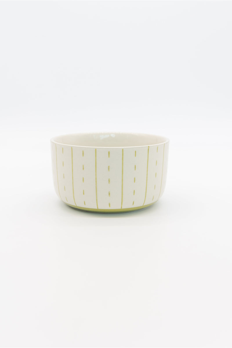 Striped Stoneware Bowl
