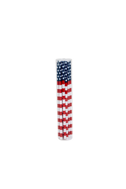 American Flag Straws