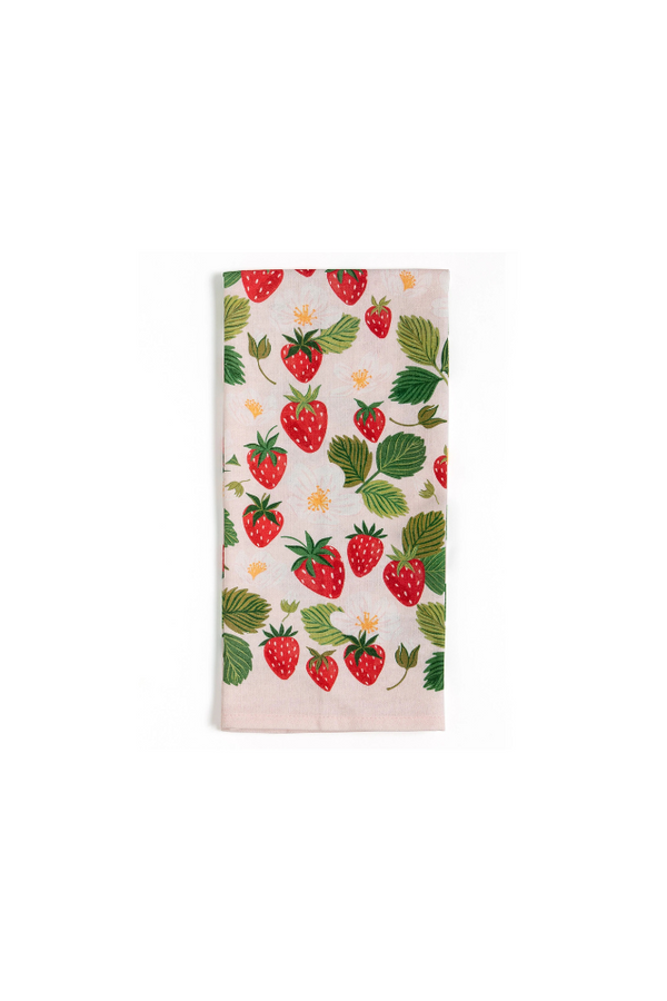 Strawberry Patch Tea Towel