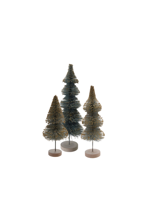 Gold Glitter and Green Tree