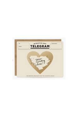 Telegram Scratch Off Card