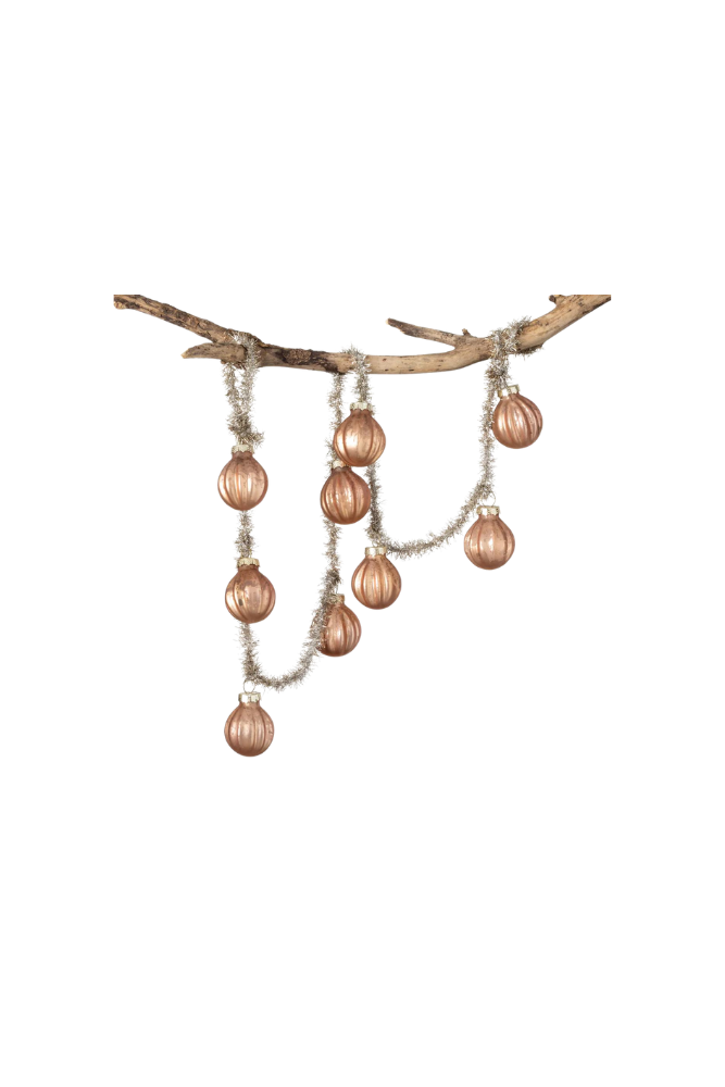 Vintage Ball & Tinsel Garland