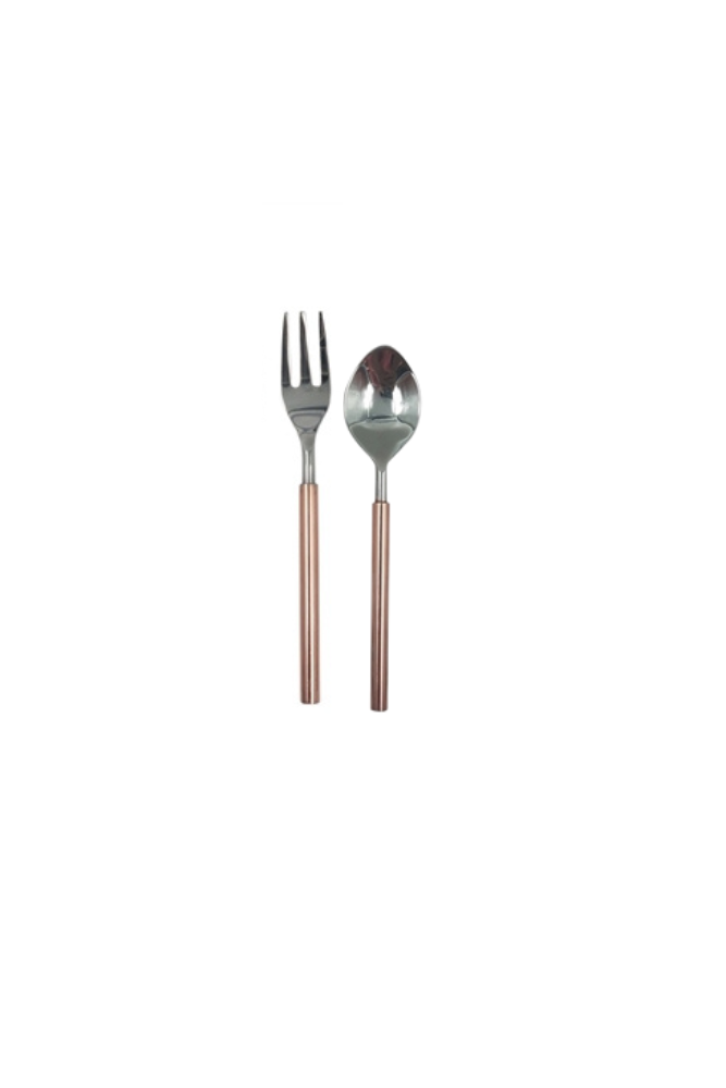 Silver & Copper Tail Serving Utensil