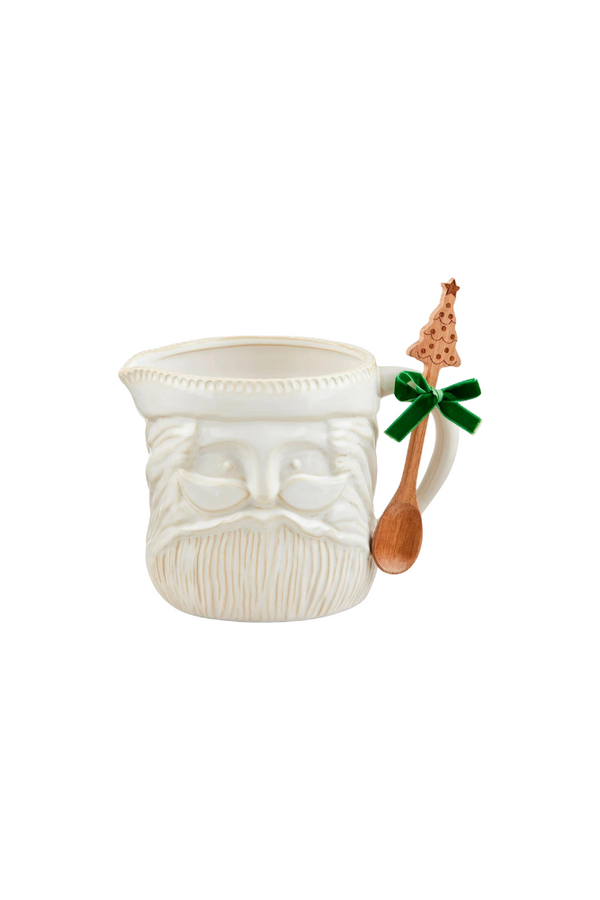 White Santa Pitcher