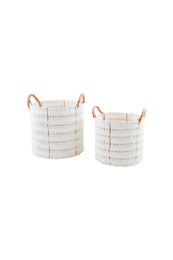 White Paper Rope Basket