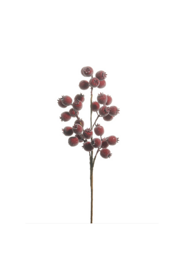 Iced Winterberry Spray 21"