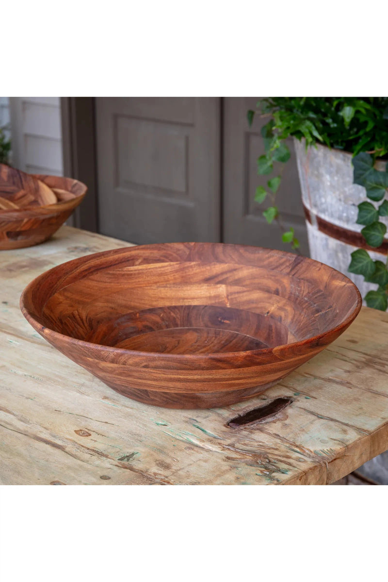 Large Wooden Serving Bowl