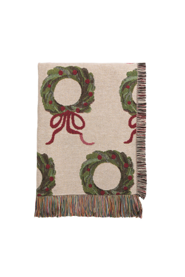 Wreath Jacquard Blanket