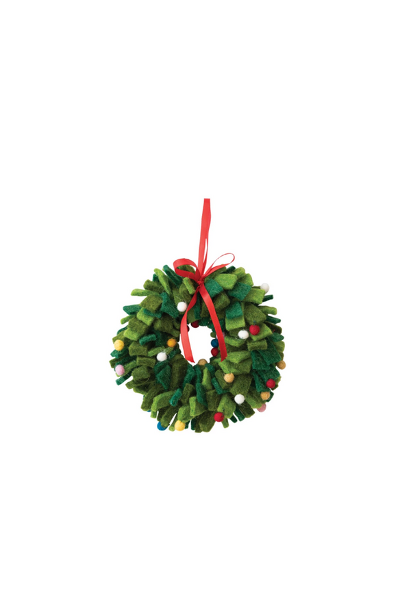 Wool Wreath Ornament