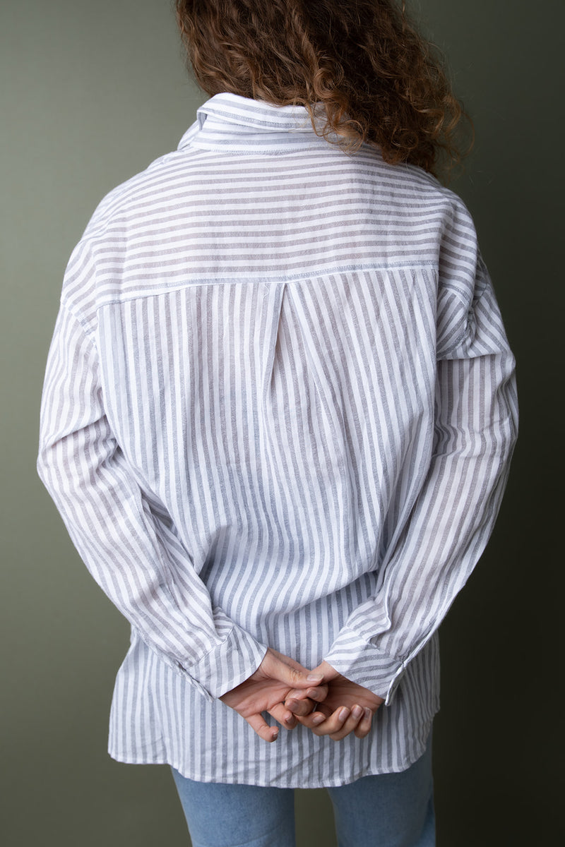 Somewhat Easy Striped Button Up FINAL SALE