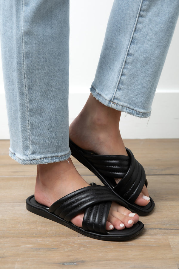 Seychelles Word for Word Black Sandals
