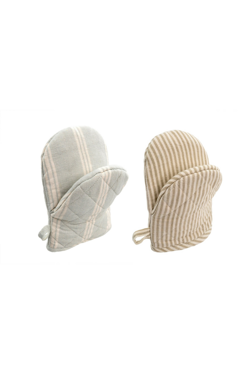 French Linen Oven Mitts