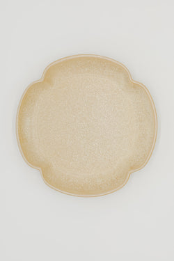 Scalloped Stoneware Plate