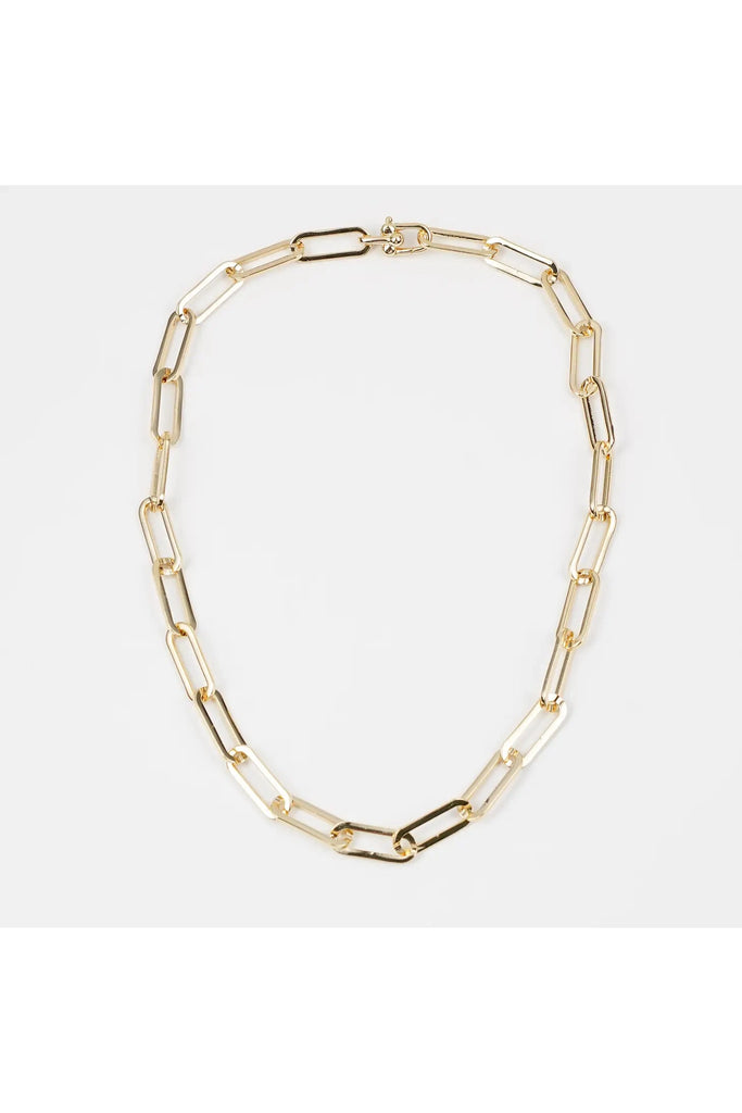 Chunky Paperclip Pave Necklace | Meredith Buchwald